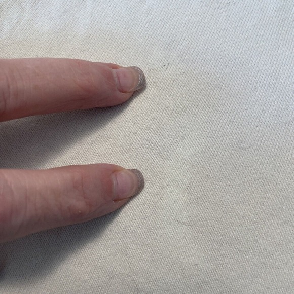 Vintage Old Navy Sweatshirt Green Cream Navy Lettering Patch L Large 2002 - Picture 8 of 8